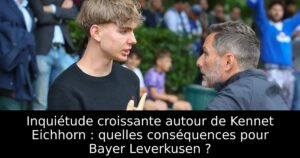 Inquiétude croissante autour de Kennet Eichhorn : quelles conséquences pour Bayer Leverkusen ?