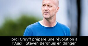 Jordi Cruyff prépare une révolution à l&rsquo;Ajax : Steven Berghuis en danger
