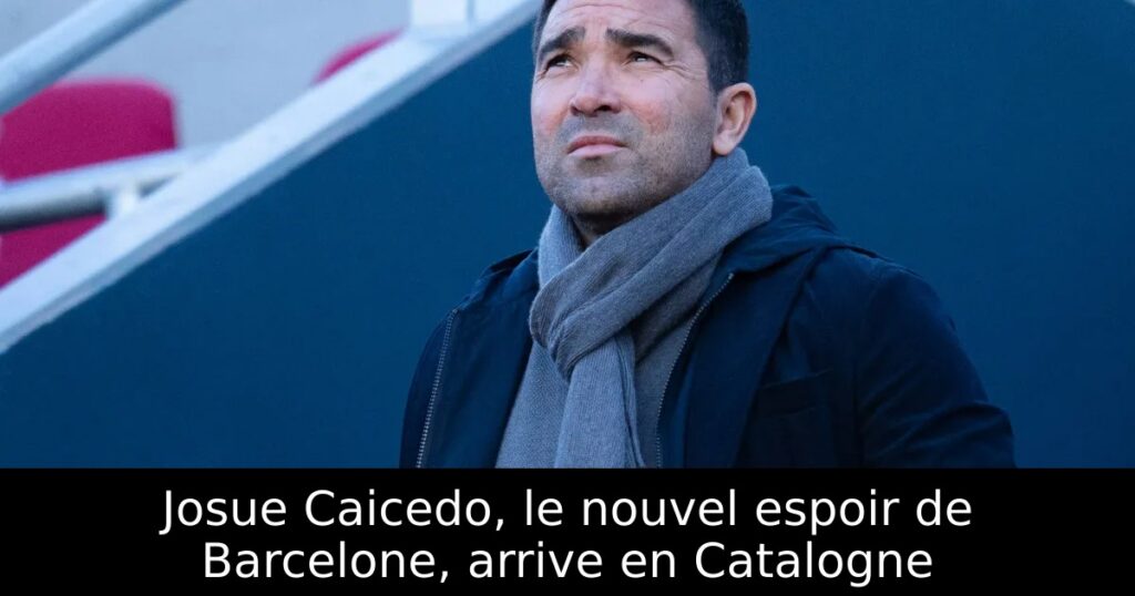 Josue Caicedo, le nouvel espoir de Barcelone, arrive en Catalogne