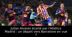 Julian Alvarez écarté par l&rsquo;Atlético Madrid : un départ vers Barcelone en vue ?