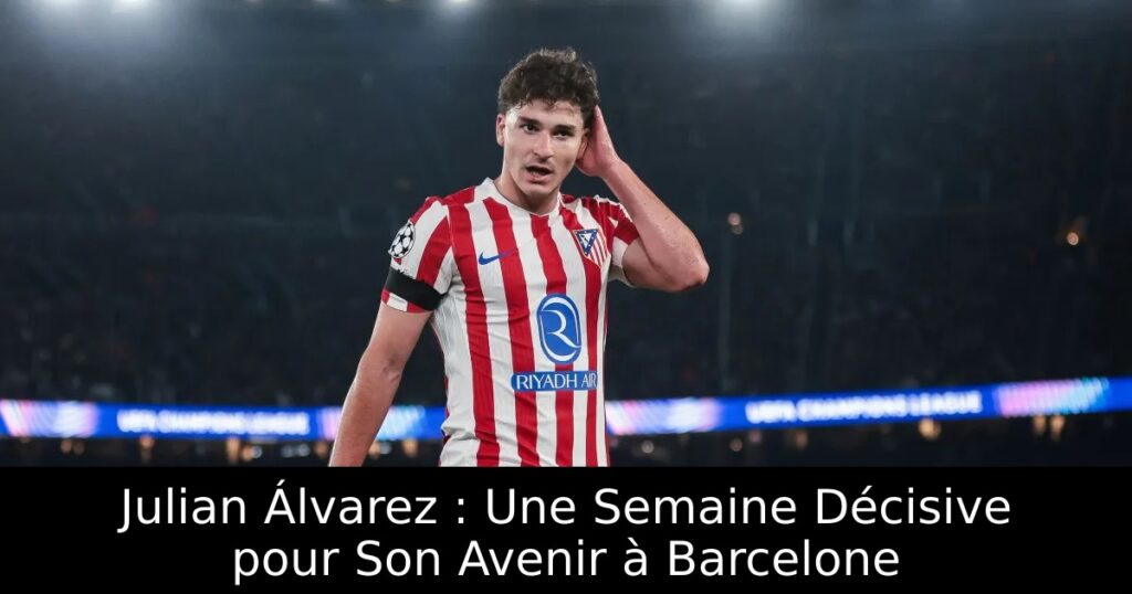 Julian Álvarez : Une Semaine Décisive pour Son Avenir à Barcelone