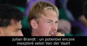 Julian Brandt : un potentiel encore inexploré selon Van der Vaart