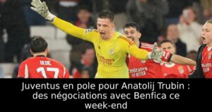 Juventus en pole pour Anatolij Trubin : des négociations avec Benfica ce week-end