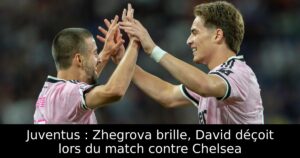 Juventus : Zhegrova brille, David déçoit lors du match contre Chelsea