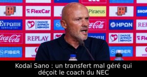 Kodai Sano : un transfert mal géré qui déçoit le coach du NEC