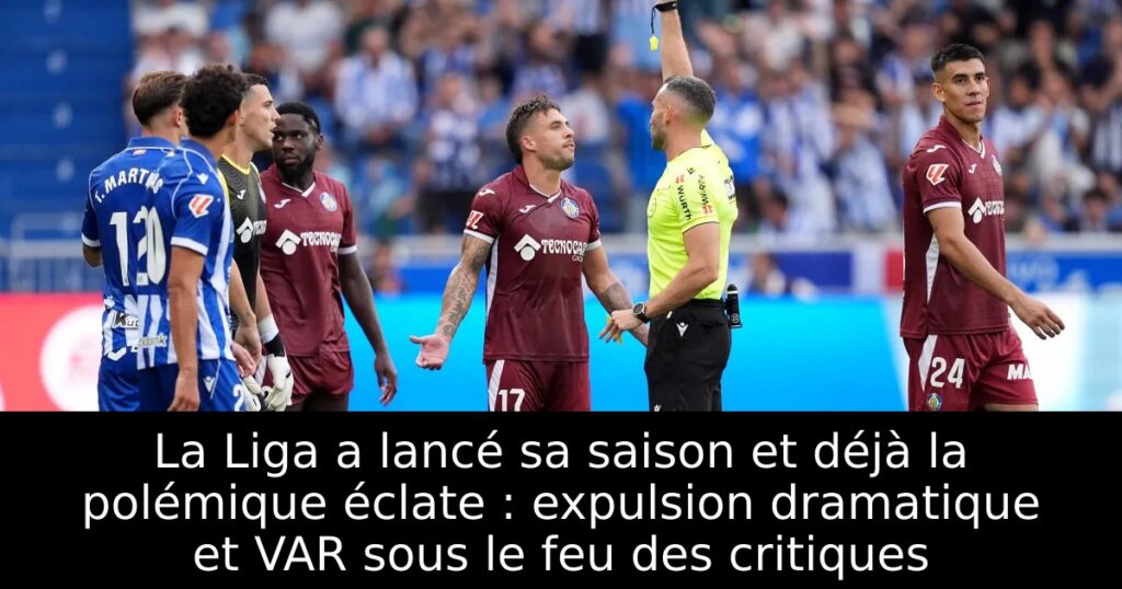 La Liga a lancé sa saison et déjà la polémique éclate : expulsion dramatique et VAR sous le feu des critiques
