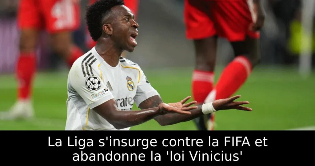 La Liga s&rsquo;insurge contre la FIFA et abandonne la &lsquo;loi Vinicius&rsquo;