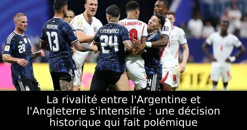 La rivalité entre l&rsquo;Argentine et l&rsquo;Angleterre s&rsquo;intensifie : une décision historique qui fait polémique