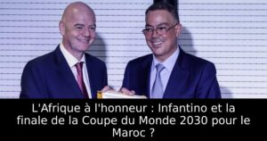 L&rsquo;Afrique à l&rsquo;honneur : Infantino et la finale de la Coupe du Monde 2030 pour le Maroc ?