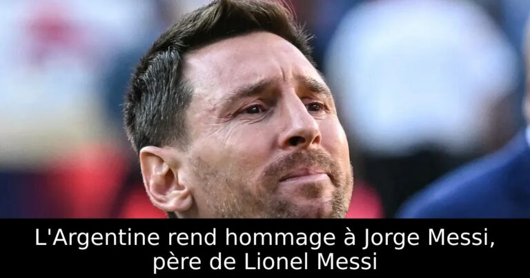 L'Argentine rend hommage à Jorge Messi, père de Lionel Messi