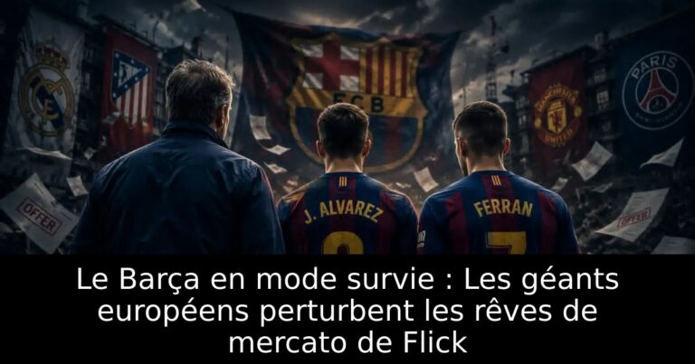 Le Barça en mode survie : Les géants européens perturbent les rêves de mercato de Flick