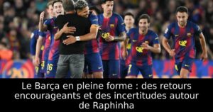 Le Barça en pleine forme : des retours encourageants et des incertitudes autour de Raphinha