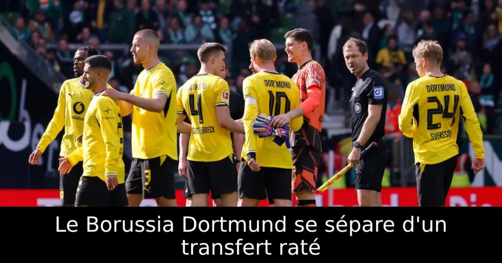 Le Borussia Dortmund se sépare d&rsquo;un transfert raté