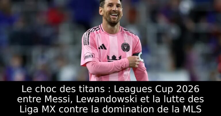 Le choc des titans : Leagues Cup 2026 entre Messi, Lewandowski et la lutte des Liga MX contre la domination de la MLS