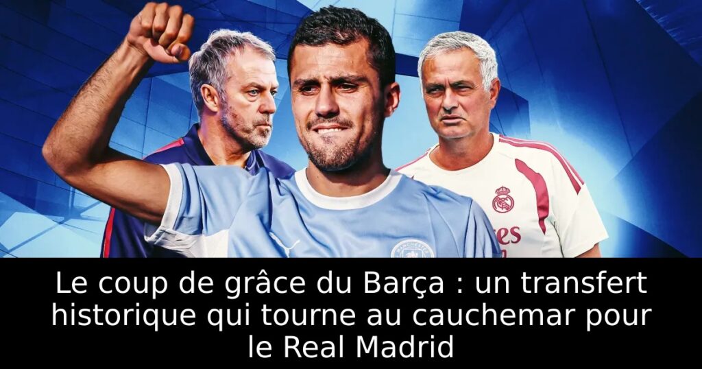Le coup de grâce du Barça : un transfert historique qui tourne au cauchemar pour le Real Madrid