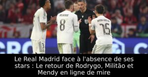Le Real Madrid face à l&rsquo;absence de ses stars : Le retour de Rodrygo, Militão et Mendy en ligne de mire