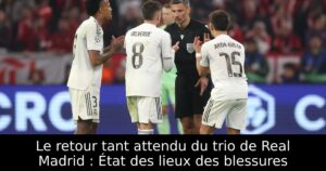 Le retour tant attendu du trio de Real Madrid : État des lieux des blessures