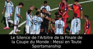 Le Silence de l&rsquo;Arbitre de la Finale de la Coupe du Monde : Messi en Toute Sportsmanship