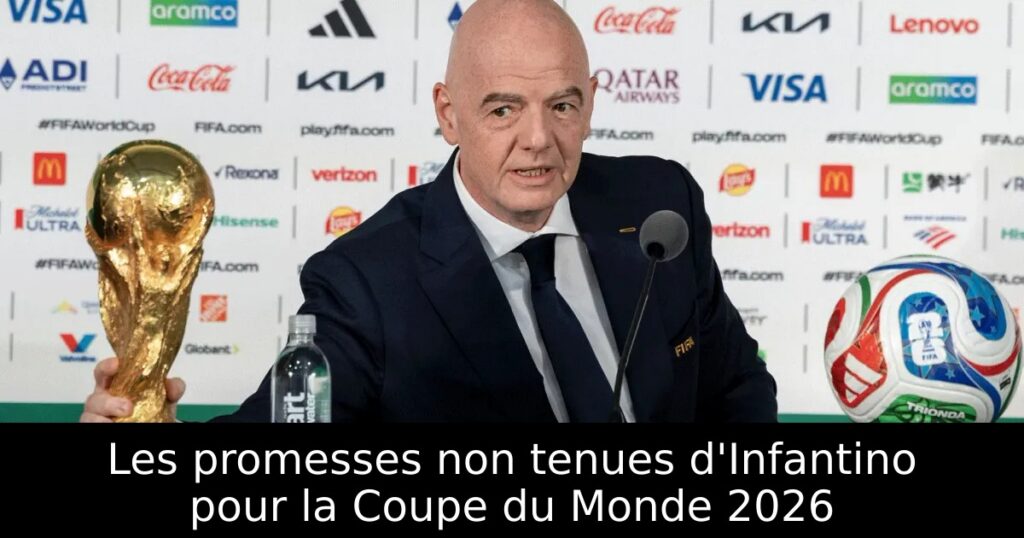 Les promesses non tenues d&rsquo;Infantino pour la Coupe du Monde 2026