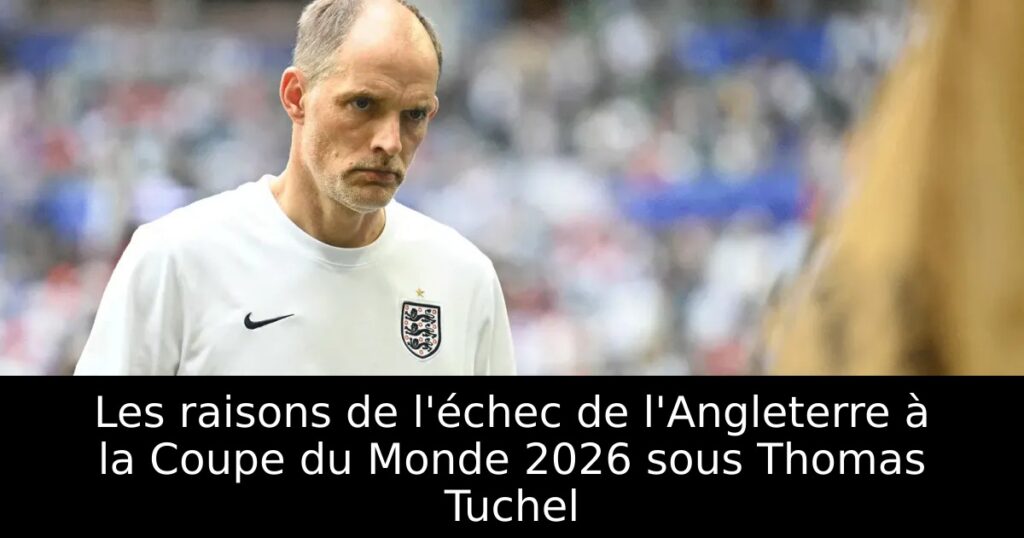 Les raisons de l&rsquo;échec de l&rsquo;Angleterre à la Coupe du Monde 2026 sous Thomas Tuchel