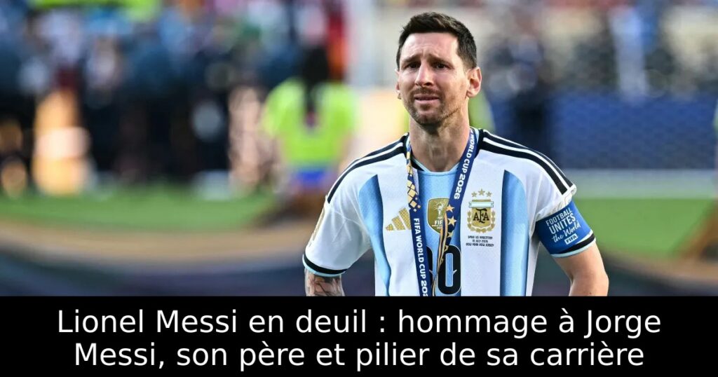 Lionel Messi en deuil : hommage à Jorge Messi, son père et pilier de sa carrière