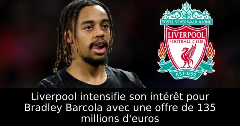Liverpool intensifie son intérêt pour Bradley Barcola avec une offre de 135 millions d'euros