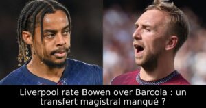 Liverpool rate Bowen over Barcola : un transfert magistral manqué ?