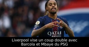 Liverpool vise un coup double avec Barcola et Mbaye du PSG