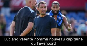 Luciano Valente nommé nouveau capitaine du Feyenoord
