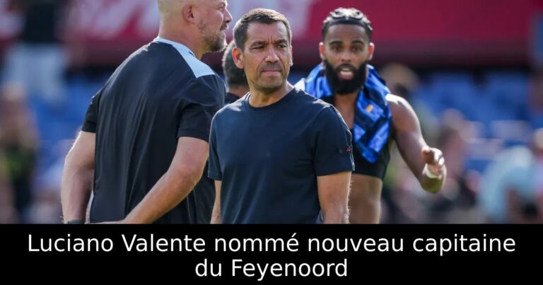 Luciano Valente nommé nouveau capitaine du Feyenoord