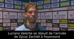 Luciano Valente se réjouit de l&rsquo;arrivée de Gjivai Zechiël à Feyenoord