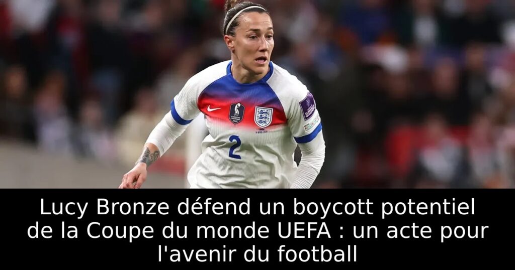 Lucy Bronze défend un boycott potentiel de la Coupe du monde UEFA : un acte pour l&rsquo;avenir du football