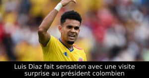 Luis Diaz fait sensation avec une visite surprise au président colombien