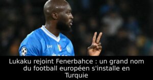 Lukaku rejoint Fenerbahce : un grand nom du football européen s&rsquo;installe en Turquie