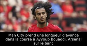 Man City prend une longueur d&rsquo;avance dans la course à Ayyoub Bouaddi, Arsenal sur le banc