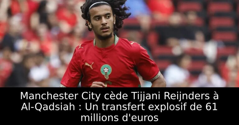 Manchester City cède Tijjani Reijnders à Al-Qadsiah : Un transfert explosif de 61 millions d'euros