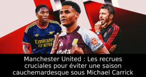 Manchester United : Les recrues cruciales pour éviter une saison cauchemardesque sous Michael Carrick