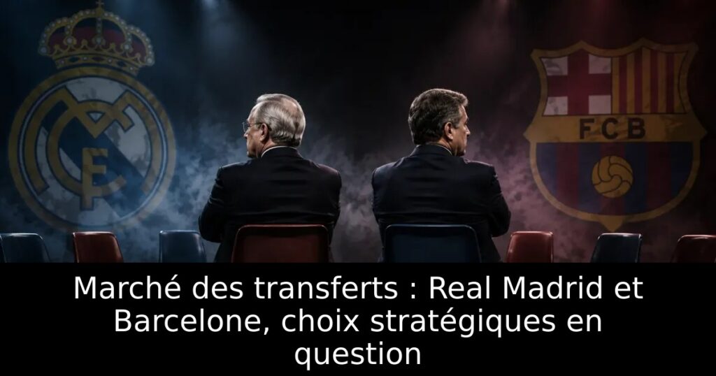 Marché des transferts : Real Madrid et Barcelone, choix stratégiques en question