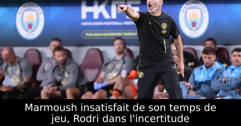 Marmoush insatisfait de son temps de jeu, Rodri dans l'incertitude