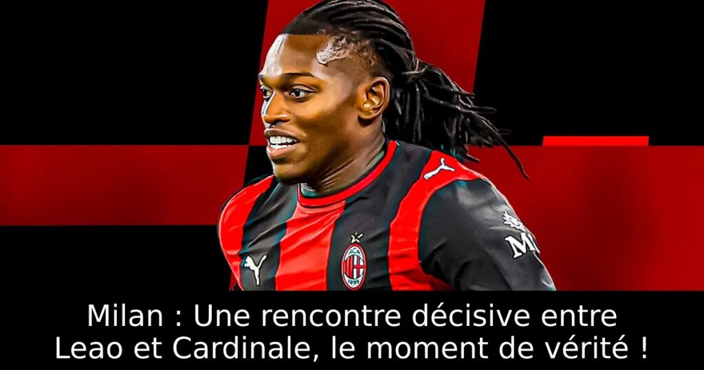 Milan : Une rencontre décisive entre Leao et Cardinale, le moment de vérité !