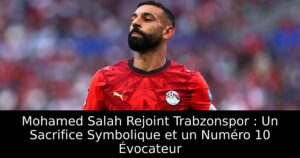 Mohamed Salah Rejoint Trabzonspor : Un Sacrifice Symbolique et un Numéro 10 Évocateur