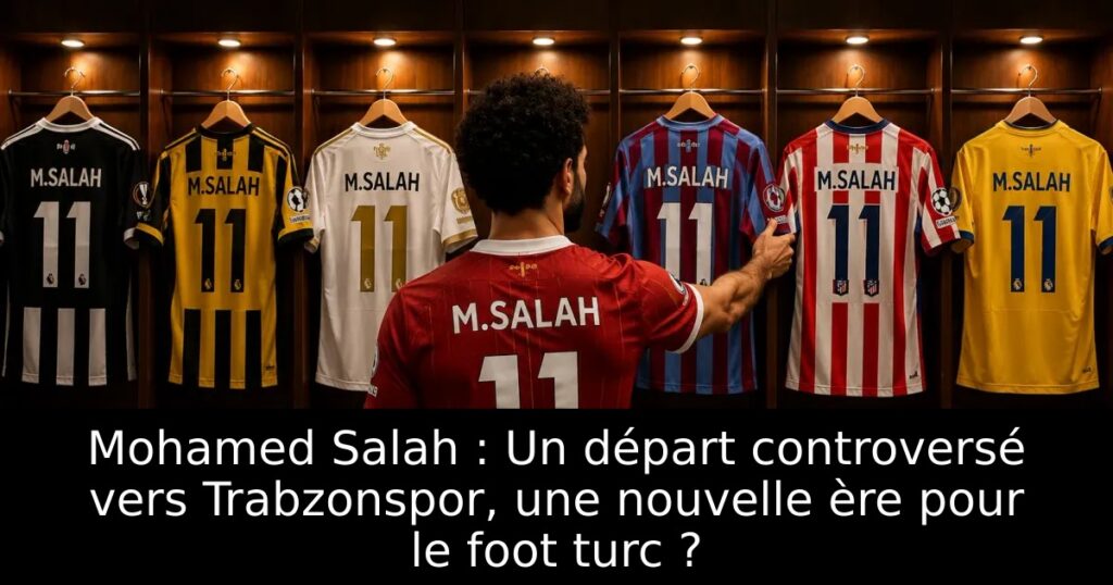 Mohamed Salah : Un départ controversé vers Trabzonspor, une nouvelle ère pour le foot turc ?