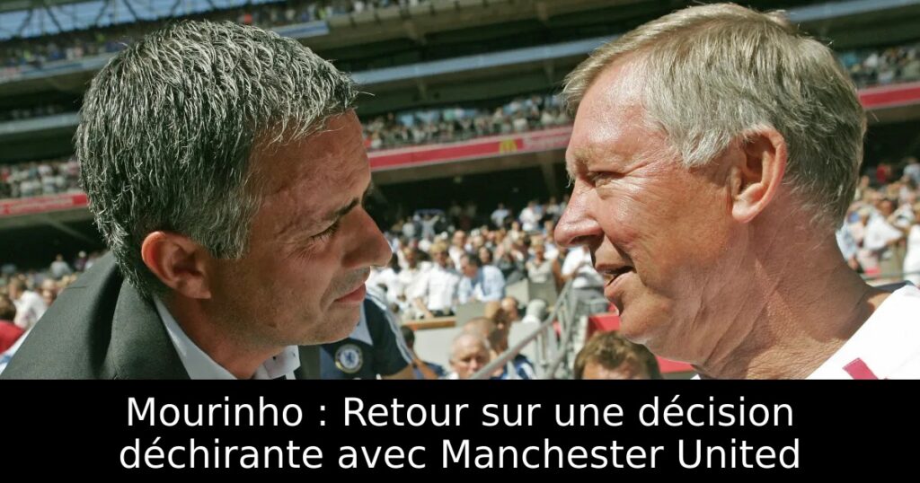 Mourinho : Retour sur une décision déchirante avec Manchester United