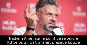Nadiem Amiri sur le point de rejoindre RB Leipzig : un transfert presque bouclé