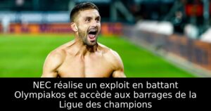 NEC réalise un exploit en battant Olympiakos et accède aux barrages de la Ligue des champions