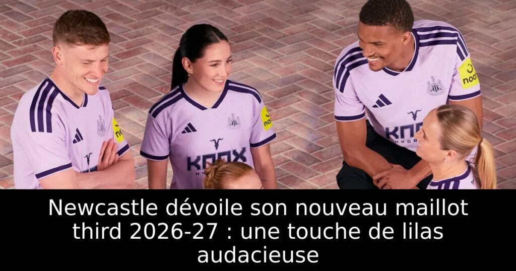 Newcastle dévoile son nouveau maillot third 2026-27 : une touche de lilas audacieuse