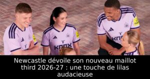 Newcastle dévoile son nouveau maillot third 2026-27 : une touche de lilas audacieuse