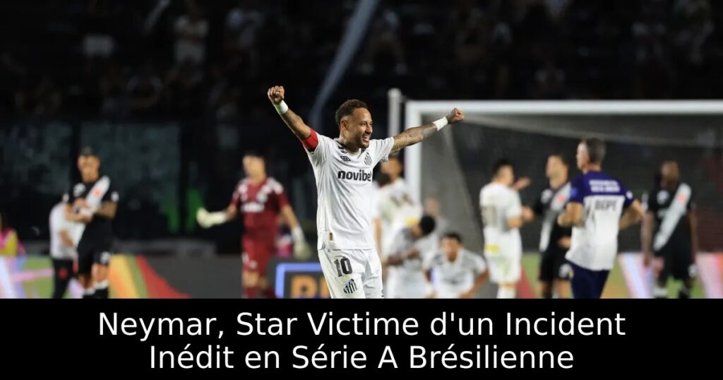 Neymar, Star Victime d&rsquo;un Incident Inédit en Série A Brésilienne