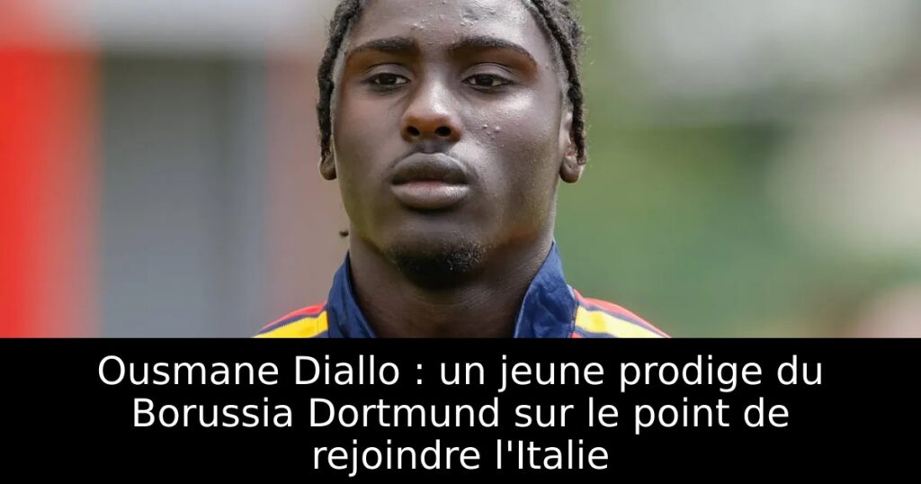 Ousmane Diallo : un jeune prodige du Borussia Dortmund sur le point de rejoindre l&rsquo;Italie