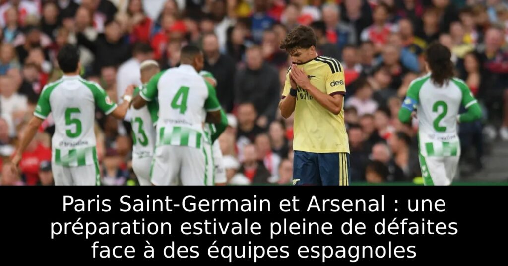 Paris Saint-Germain et Arsenal : une préparation estivale pleine de défaites face à des équipes espagnoles
